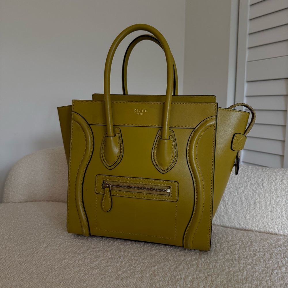 Celine Olive Green Tote Bag